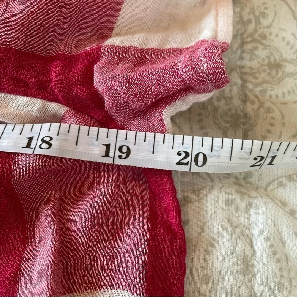 Anthropologie Cloth & Stone Maecy Off The Shoulder Gingham Textured Top Small